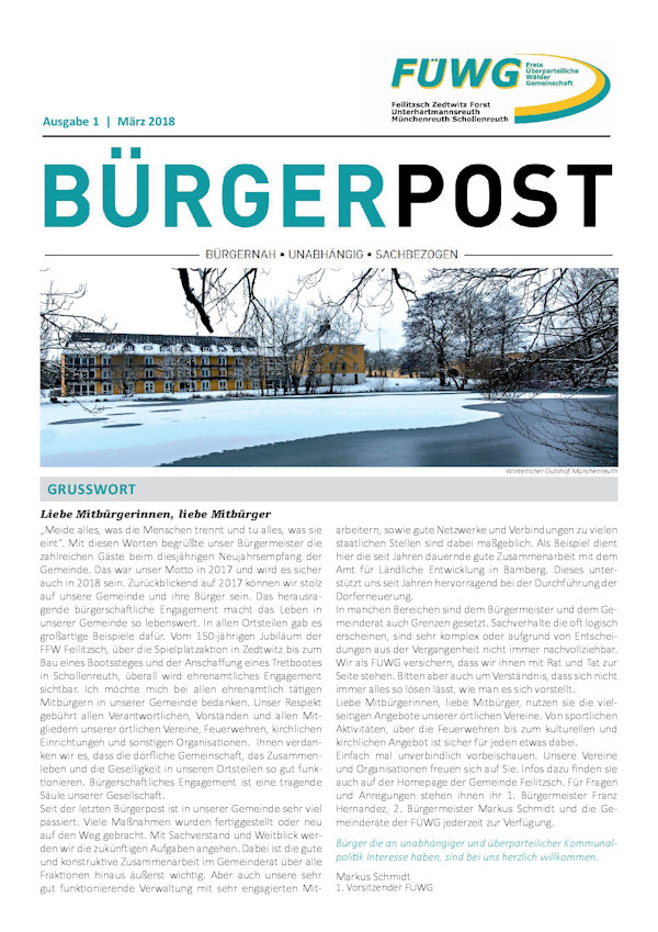 FÜWG Bürgerpost